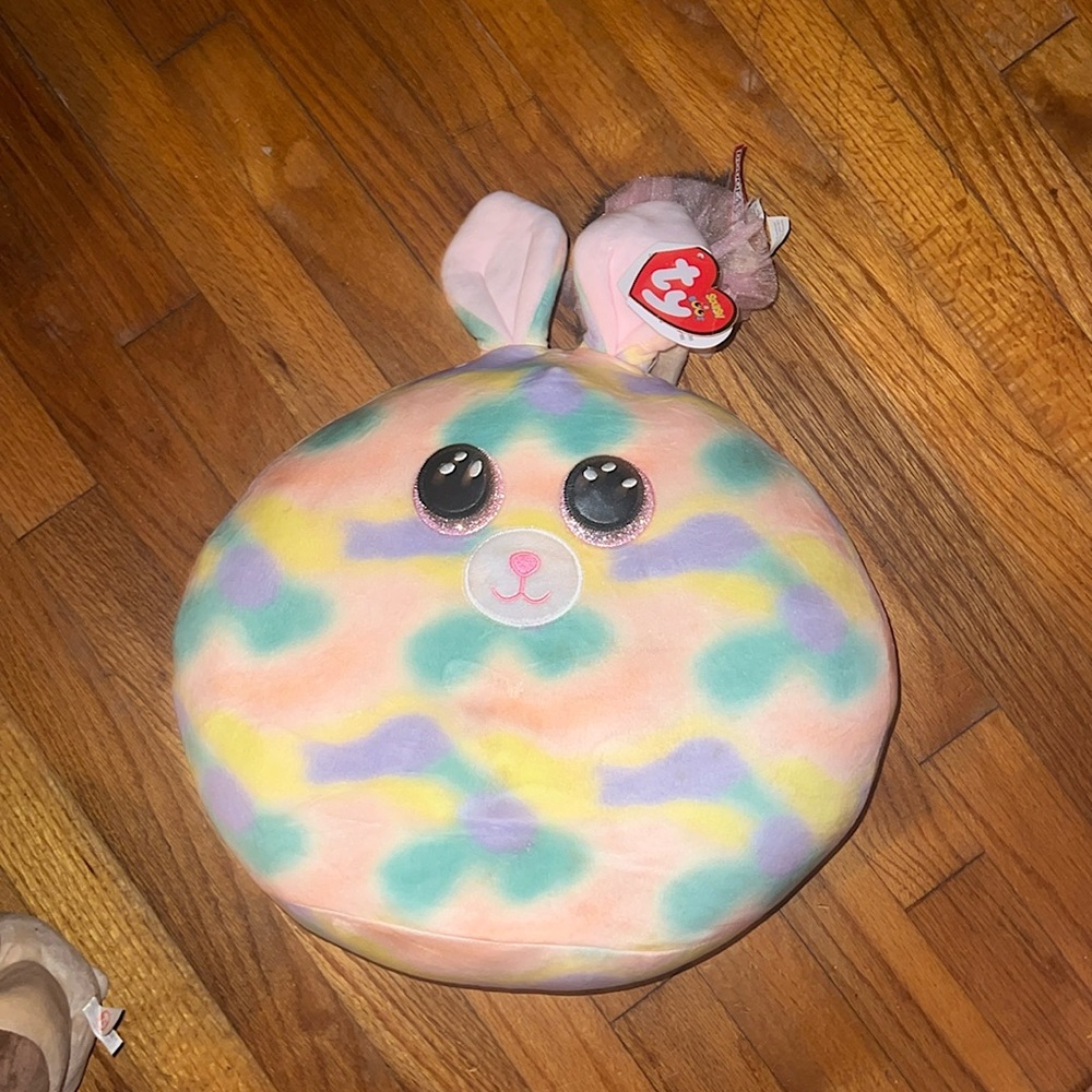 “Ty” Rainbow bunny Squish “Furry”